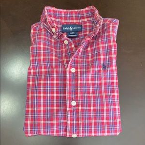 Ralph Lauren Button Front/ Short Sleeve- Size 4/4T